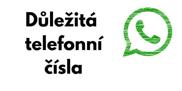 Seznam důležitých telefonních čísel pro řešení krizových situací