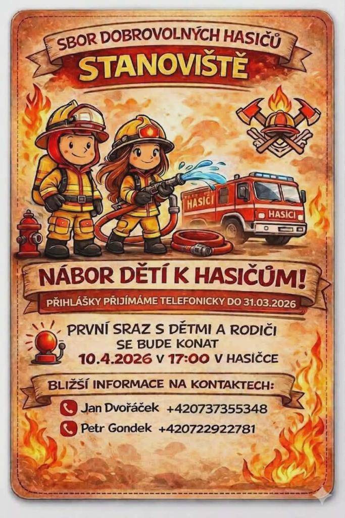 NÁBOR DĚTÍ K HASIČŮM!