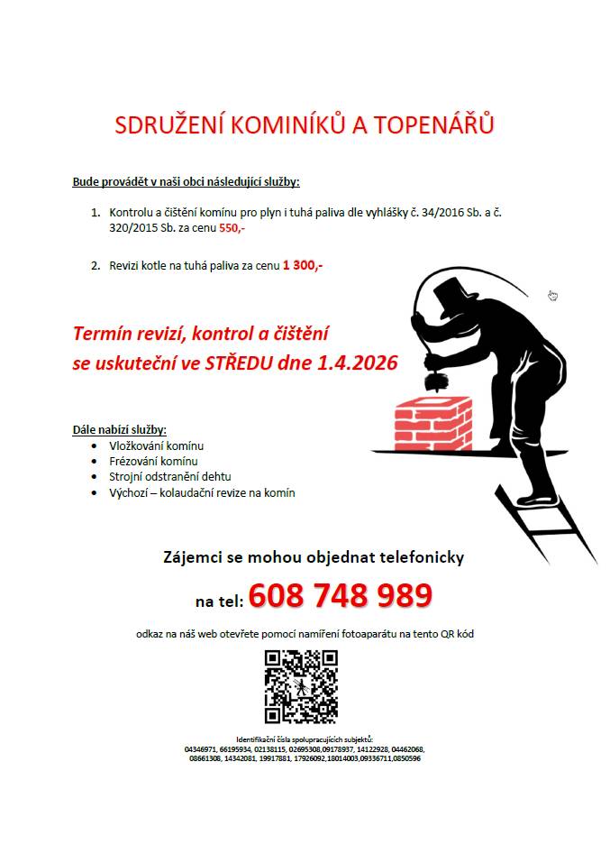 středa 1.4.2026  objednávky na tel.: 608 748 989