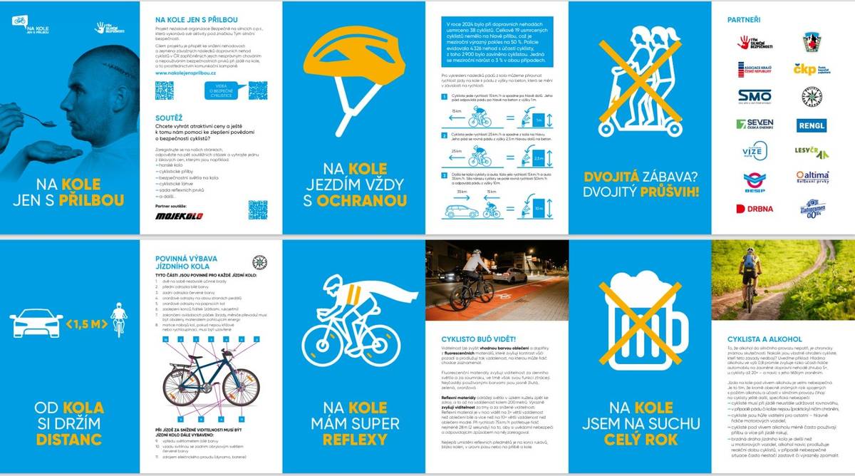 Start tradiční preventivní kampaně Na kole jen s přilbou se blíží. Letos bude projekt, jehož cílem je zmírnit následky zranění při dopravních nehodách za účasti cyklistů, probíhat nově pod záštitou náměstka primátora Lukáše Kmece.  Více o kampani na webu města: KAMPAŇ NA KOLE JEN S PŘILBOU LETOS STARTUJE POD ZÁŠTITOU MĚSTA | Frýdek-Místek Na kole jen s přilbou | Na kole jen s přilbou