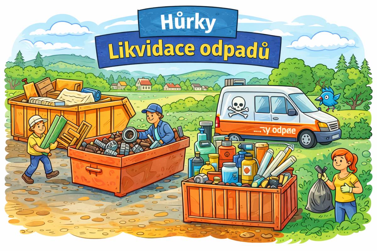 Obec Hůrky nabízí občanům několik možností, jak v jarním období ekologicky a pohodlně zlikvidovat různé druhy odpadů – od nebezpečného odpadu přes velkoobjemový odpad až po železo.
