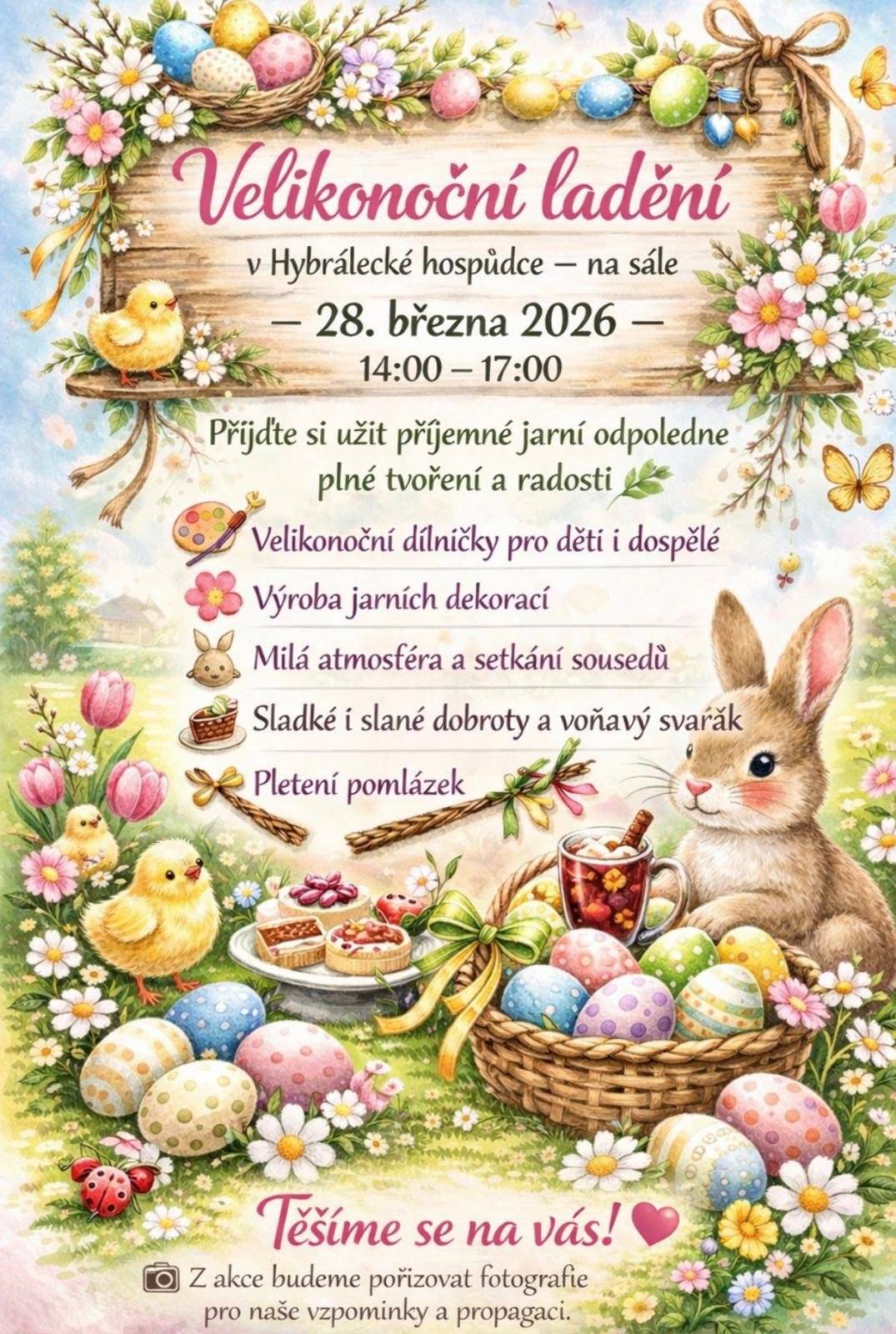 Dobrý den. Zveme Vás na Velikonoční ladění.