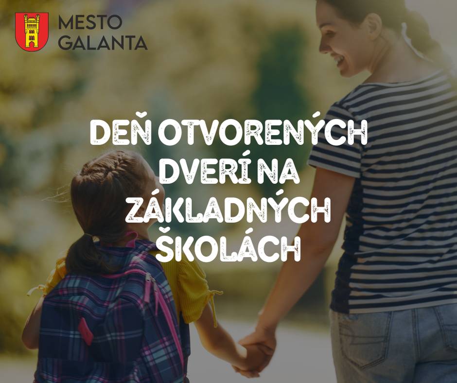 Blíži sa zápis do prvých tried a základné školy v zriaďovateľskej pôsobnosti mesta Galanta pripravili dni otvorených dverí pre rodičov a budúcich prvákov.