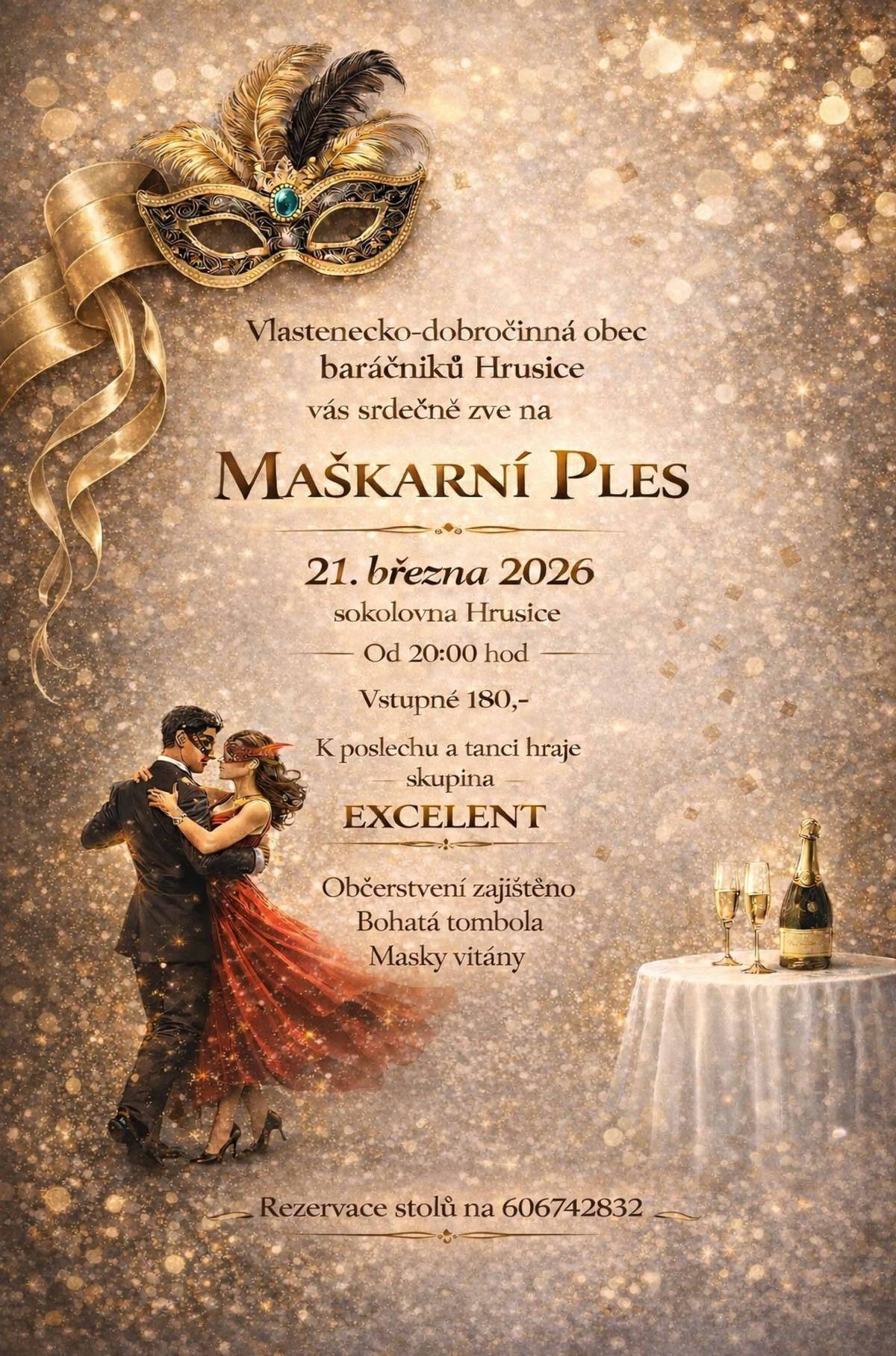 Hrusičtí baráčnící vás srdečně zvou na víkendové akce: 💃 v sobotu 21. března od 20:00 hod. Maškarní ples v hrusické sokolovně🤡 🧙♀️ v neděli 22. března od 14:30 společně s Národopisným souborem Josefa Lady vynesme Moranu. Sraz v parku Josefa Lady a následně průvodem k rybníku 🧙♀️