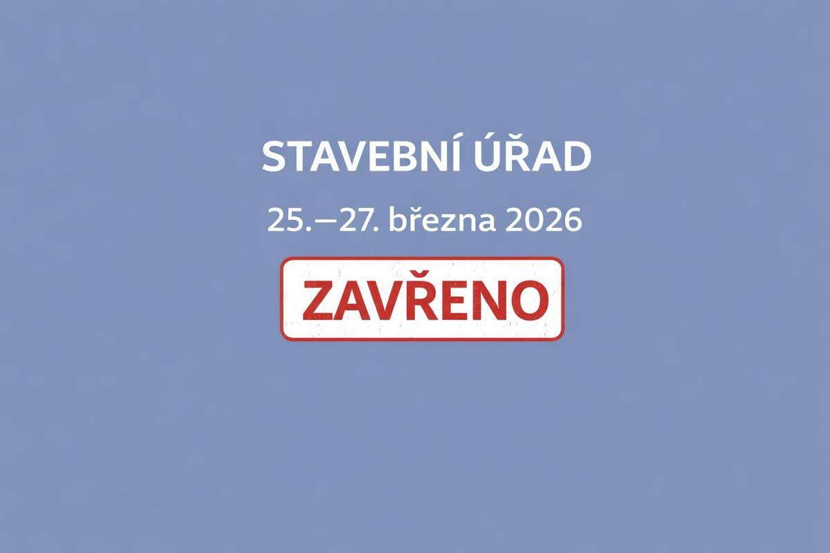 Vážení občané, dovolujeme si Vás informovat, že stavební úřad bude ve dnech 25.–27. března 2026 uzavřen z důvodu konání odborného školení. Prosíme Vás, abyste si své záležitosti vyřídili v jiných úředních dnech. Pro vyřízení agendy mimo uvedené dny se můžete obrátit na: Bc. Markétu Plankovou, 📞 603 526 091,  plankova@cervenavoda.cz Děkujeme za pochopení. Zdroj: Facebook obce Červená Voda