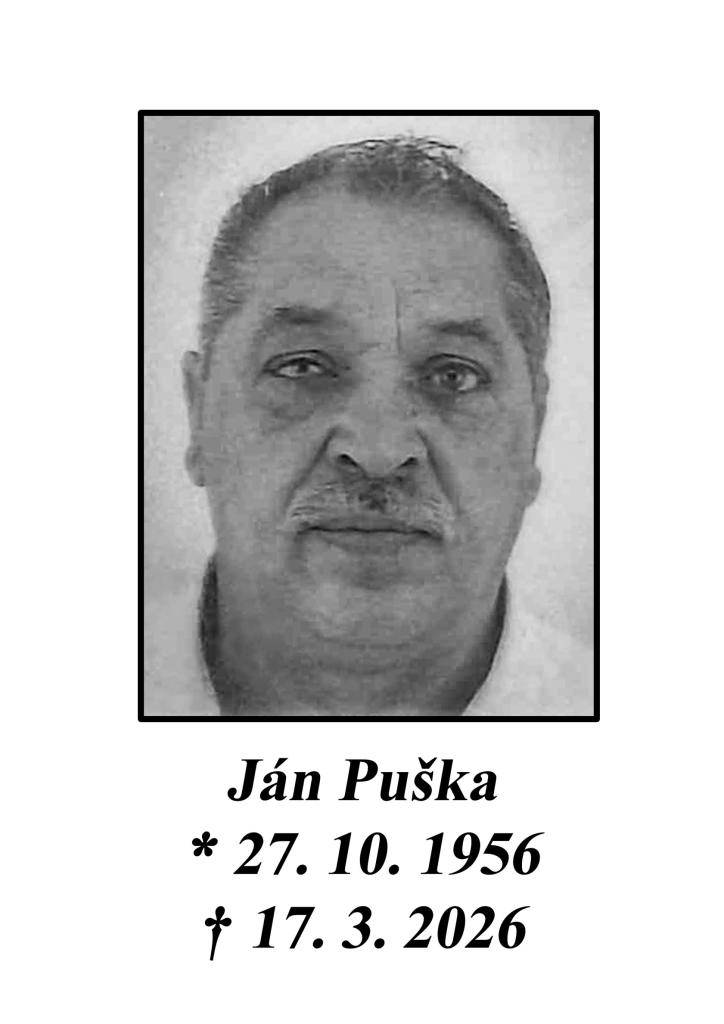 Posledná rozlúčka sa uskutoční 19. 3. o 14.00 hod. v dome smútku v Liptovskej Tepličke.