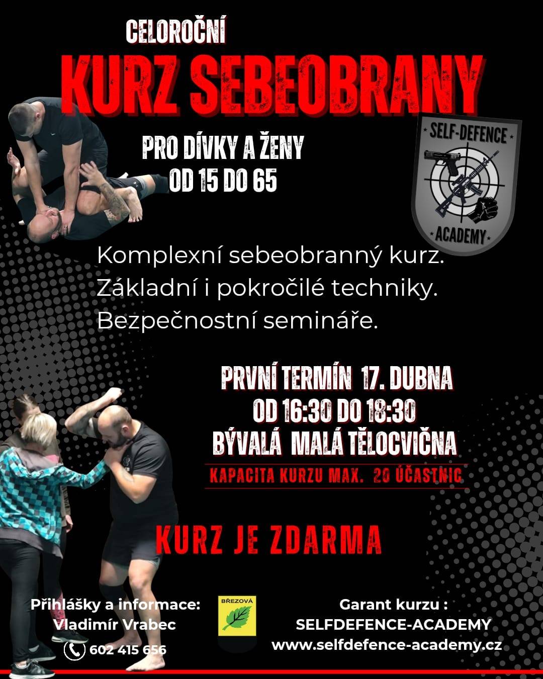 Celoroční kurz sebeobrany pro dívky a ženy
