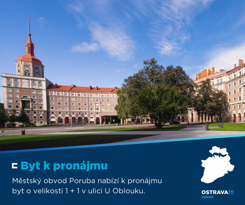 Městský obvod nabízí k pronájmu byt 1 + 1 v ulici U Oblouku. Více informací 👉 https://1url.cz/DeWXT