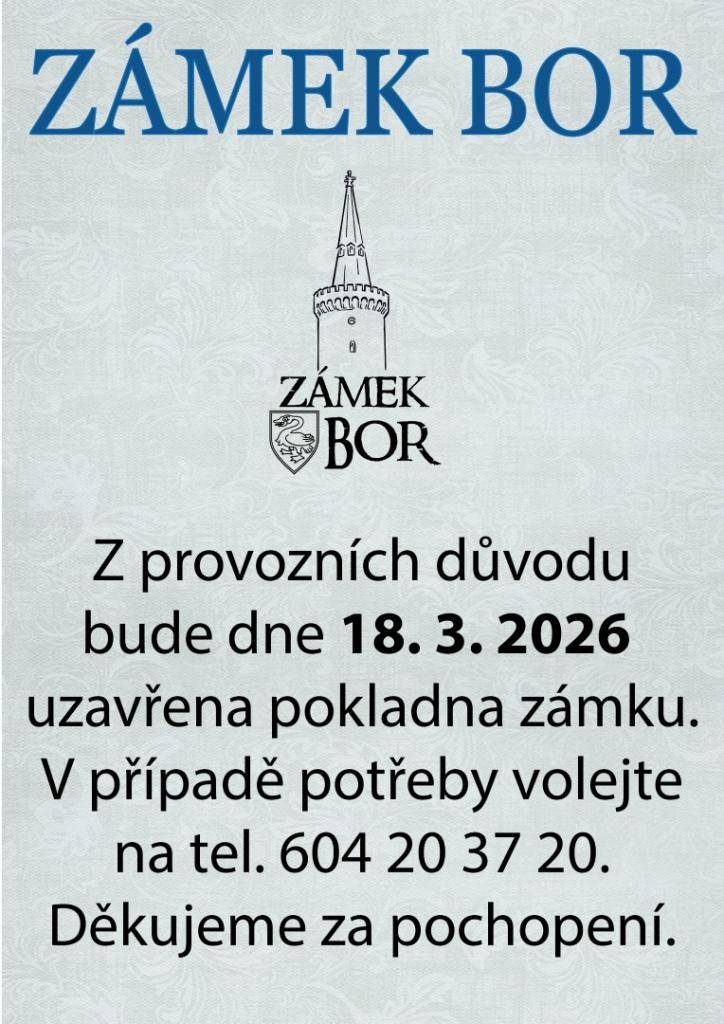 Uzavření zámku dne 18.03.2026