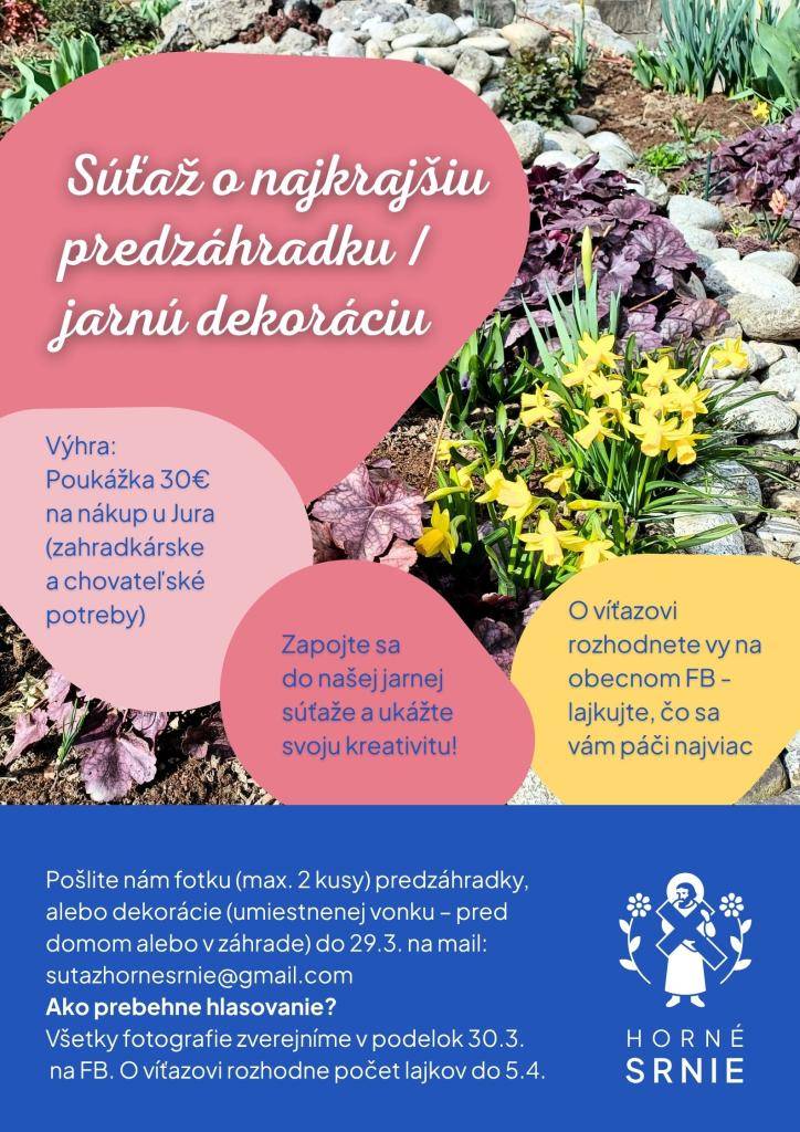 Zapojte sa do súťaže o najkrajšiu predzáhradku či jarnú dekoráciu