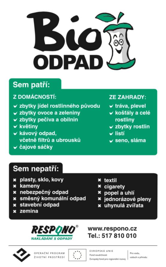Informace pro občany - přistaven kontejner na bioodpad