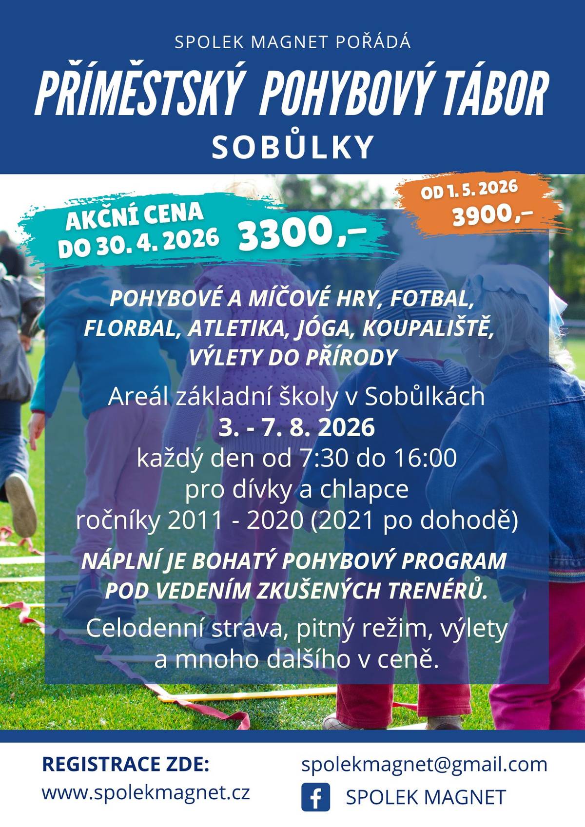 Zelenina Juvita Uherský Brod bude zítra 24.března od 11:30 do 11:50 hod prodávat: certifikované sadbové brambory z Vysočiny od 18Kč/kg, cibuli 16 Kč/kg, konzumní brambory 12 Kč/kg, sazenice jahod, jablka, česnek a další ovoce a zeleninu. Dále nabízí žampiony, hlívu ústřičnou, čalamádu, olejové svíčky a med. Řidič přijímá objednávky na sadbové brambory na telefonním čísle: 773 000 656.   Firma MEGA D.U. s.r.o. Uhřice příjme na hlavní pracovní poměr nebo dohodu ženu na pracovní pozici obsluha výrobní linky. Jedná se o práci ve dvousměnném provozu. Nástup možný ihned nebo dle dohody. Informace na tel. č. 702194774.   Spolek Magnet zve všechny děti na příměstský pohybový tábor, který se v Sobůlkách uskuteční od 3. - 7. 8. 2026. Při registraci do 30. 4. 2026 platí zvýhodněná cena 3300,-.   Sobůlský spolek ve spolupráci s obcí Sobůlky vás srdečně zve na pohodovou předvelikonoční neděli plnou vůně a dobré nálady při pečení mazanců a jidášků. Akce se uskuteční 29. března v Hospodě na hřišti. Začátek pečení od 10 hod. Přijďte si vyzkoušet velikonoční pečení, vychutnat si skvělou kávu nebo čaj.