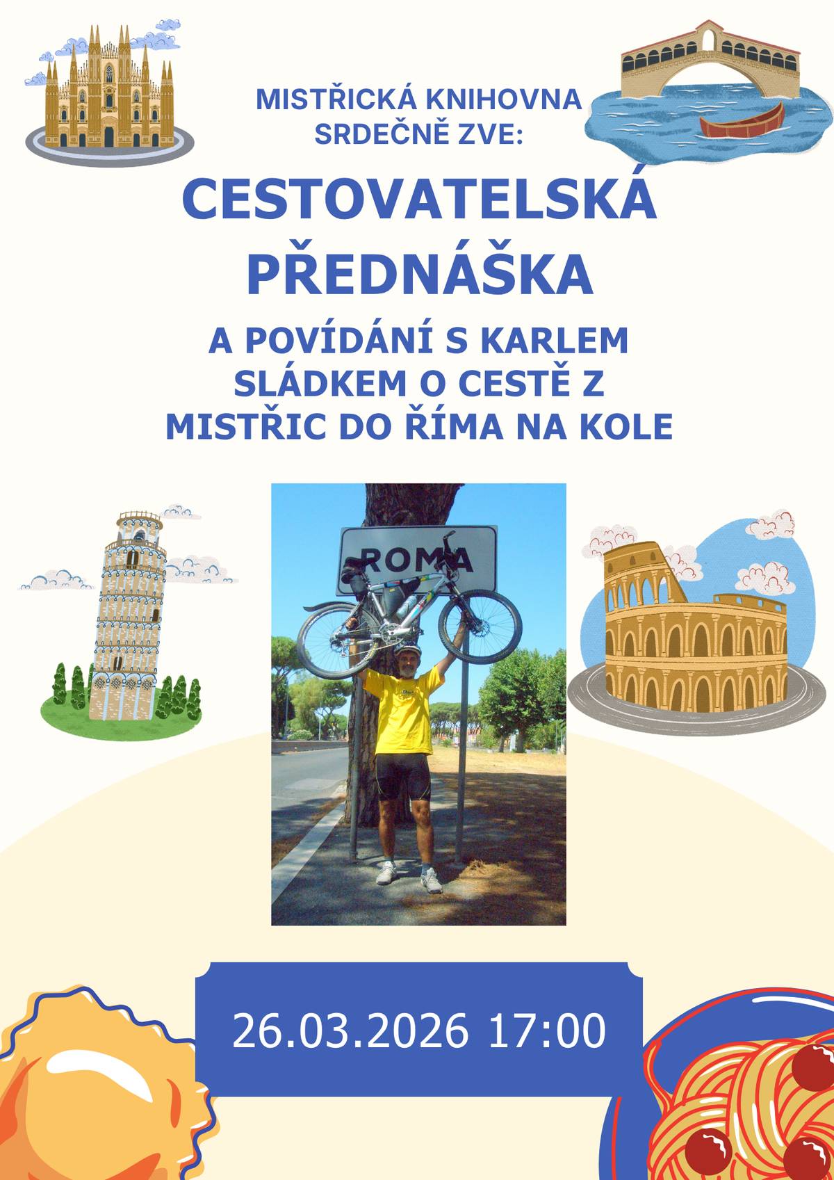ve čtvrtek 26. 3. 2026 od 17.00 hodi