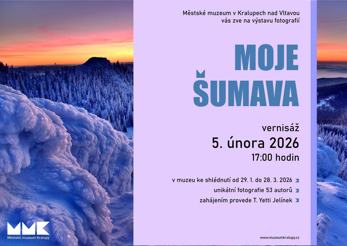 Dobrý den, zasíláme nabídku z Kralup nad Vltavou (viz. příloha). V tomto týdnu se můžete těšit na velmi poutavou přednášku fotografa Jakuba K. Plášila na téma Boubínský prales. Podvečer je koncipován jako doprovodný program k právě probíhající výstavě Moje Šumava, kterou můžete zhlédnout do 28. března ve velkém výstavním sále muzea. Setkání se uskuteční ve středu 25. 3. od 17:00 hodin v sále muzea a bude doplněno projekcí fotografií autora. Více o jeho tvorbě naleznete zde: https://www.jakubkplasil.com/ Srdečně Vás zveme také na jedinečnou výstavu litografických cyklů významného umělce Salvadora Dalího, která probíhá v novém výstavním prostoru v budově Pivovaru. Při této příležitosti můžete navštívit také galerii kavárny, kde jsou vystaveny černobílé snímky fotografa Martina Kořínka z jeho cest. V předsálí výstavního sálu v suterénu nezapomeňte zhlédnout komorní panelovou výstavu 900 let Bitvy u Chlumce. Toto významné historické téma je součástí letošního programu, v němž se Městské muzeum zaměřuje nejen na lokální a regionální dějiny Kralup a okolí, ale také na významná výročí a události s celorepublikovým přesahem. Závěrem si Vás dovolujeme pozvat na sobotní Velikonoční jarmark, který se koná 28. 3. od 11:00 do 17:00 hodin. Připraven bude bohatý doprovodný program, občerstvení i řemeslné stánky.