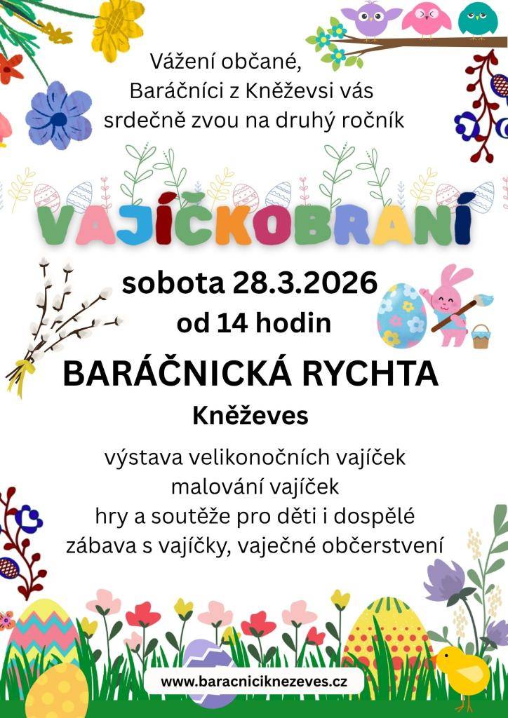 dovolte nám, abychom Vás jménem Obce baráčníků Kněževes srdečně pozvali na připravované akce, které pořádáme pro širokou veřejnost i naše sousedské setkávání v duchu tradic, přátelství a dobré nálady.