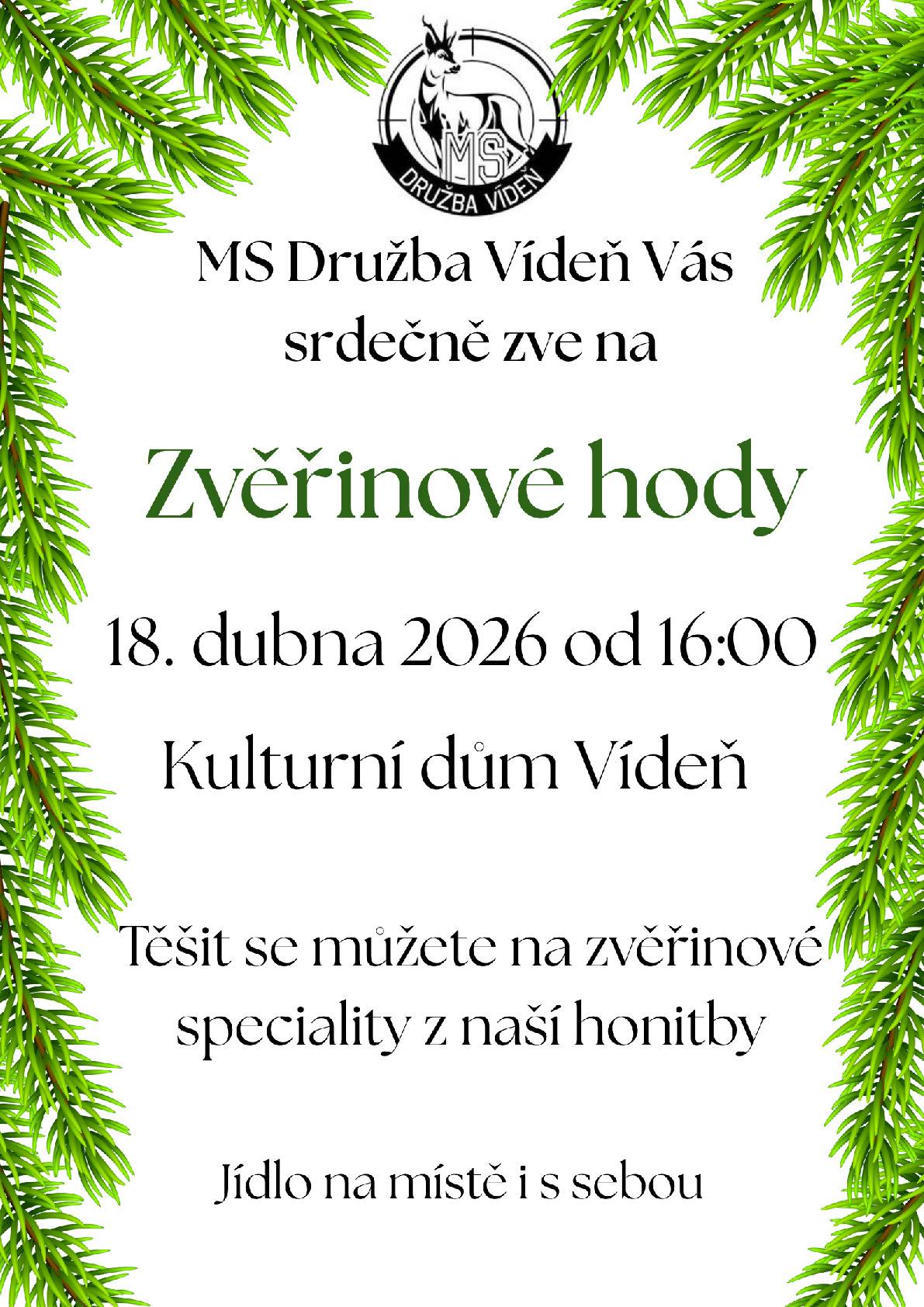 18. 4. 2026 od 16:00 v KD Vídeň