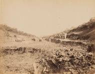 Probíhající výkopové práce v srpnu roku 1886.