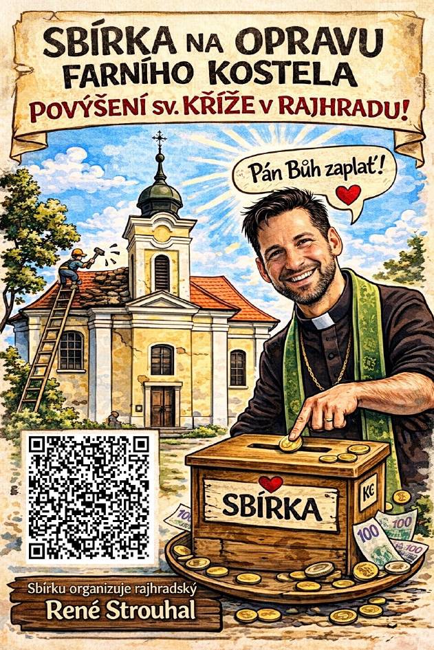 Sbírku organizuje rajhradský René Strouhal