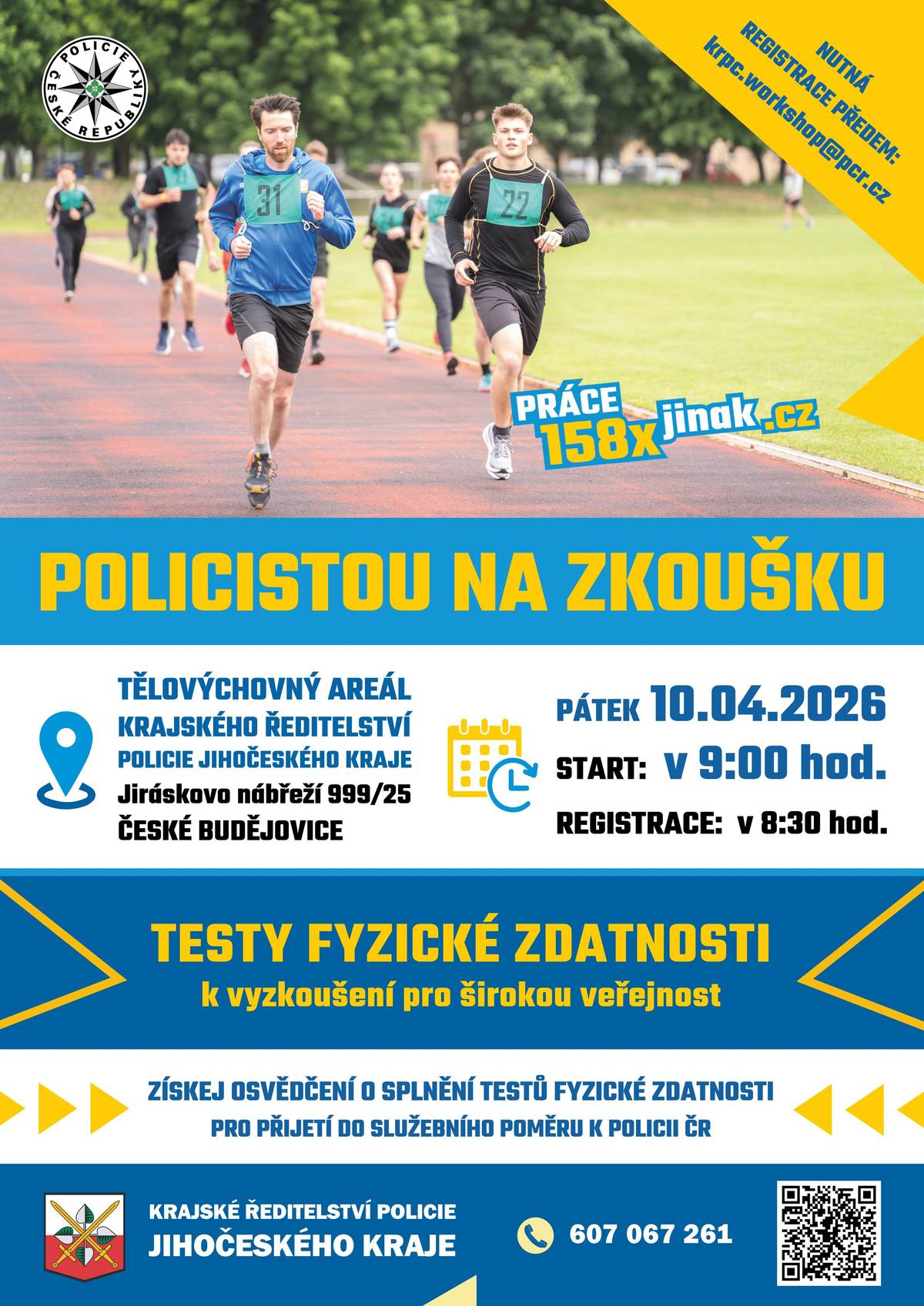 Akce proběhne v Českých Budějovicích dne 10.4.2026 – viz přiložený leták.