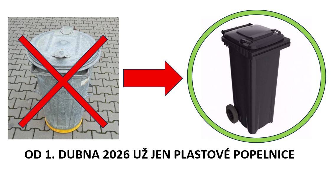 Ukončení vývozu kovových popelnic Pátek dne 27. března 2026 je posledním dnem, kdy budou v Lichkově svezeny kovové popelnice od našich domácností. Od měsíce dubna 2026 již bude realizován svoz výhradně plastových popelnic, označených známkou pro rok 2026. Plánované čipování plastových nádob na komunální odpad proběhne v Lichkově ve dnech 10. a 24. dubna 2026. Čipování bude probíhat během standardního pátečního svozu komunálních odpadů, a proto je velmi důležité, aby jste své nádoby, v uvedených dnech, vystavili k vývozu i v případě, že neobsahují žádný odpad. Nádoby bez čipu následně nebudou vyváženy. Pokud nebudete přítomni, požádejte o pomoc sousedy a známé. Děkuji, starosta obce.