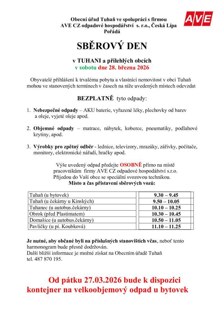 28.3.2026 Sběrový de