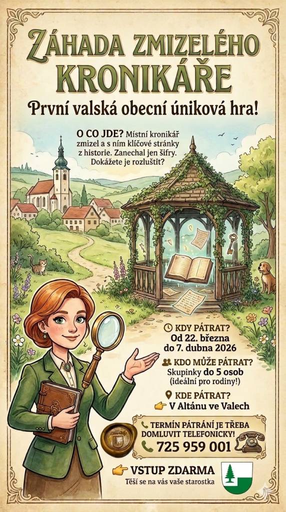 první valská obecní úniková hra