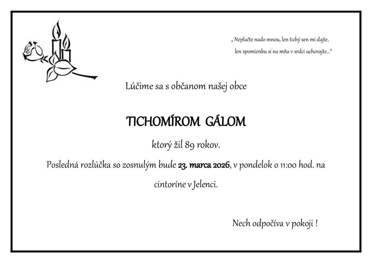 Úprimnú sústrasť celej rodine.