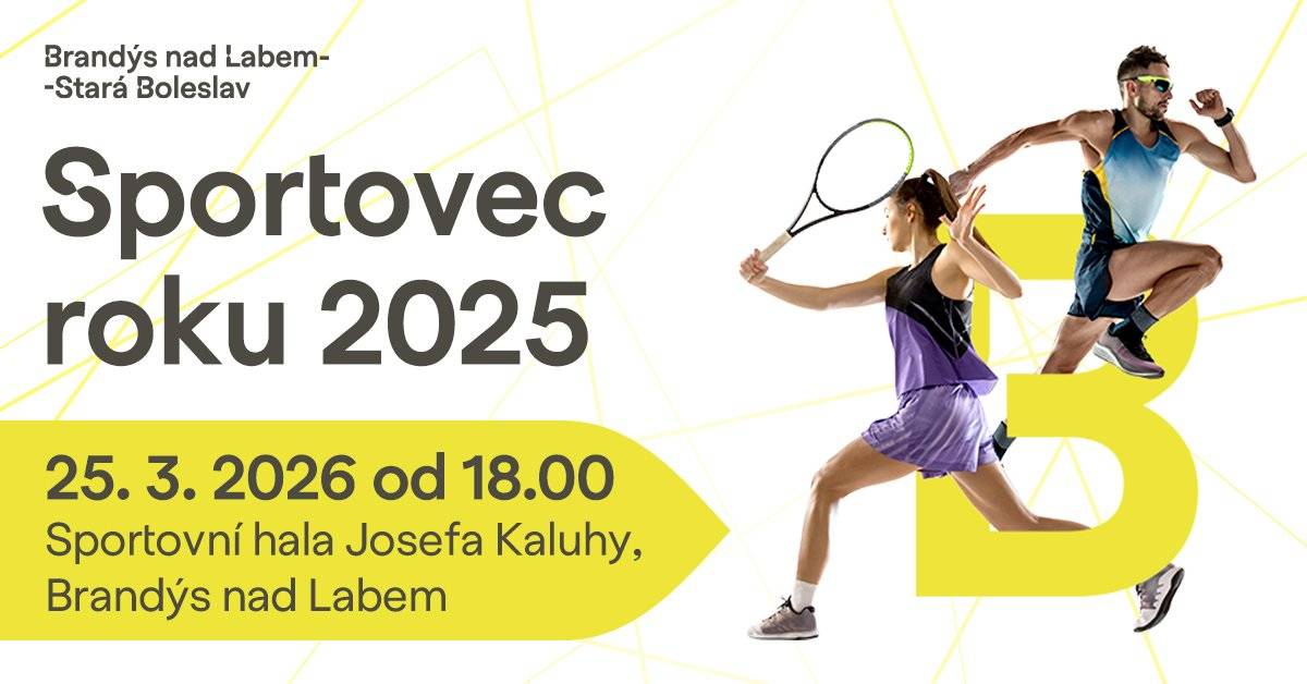Už za pár dní budeme vědět, kdo jsou naši nejlepší Sportovci roku 2025. Přijďte se podívat ve středu 25. března od 18.00 do Sportovní haly Josefa Kaluhy na vyhlášení ankety.  Vítěze vybrala odborná porota složená ze zástupců sportovní komise. Oceněni budou také ti, kteří dostali nejvíce hlasů ve veřejném hlasování. Partnery Ceny veřejnosti jsou Restaurace Cotton66 a Vale Tudo Gym. Do síně slávy uvedeme další z osobností sportovního světa.  Těšit se můžete na pěkný doprovodný program.  Hvězdami večera budou zábavní akrobati Flying Boys, které jste mohli vidět například v show Česko Slovensko má talent. Slavnostní večer zpříjemní i taneční skupina Movement Company nebo akrobatické gymnastky z Akro Sokol Brandýs. O hudební vložku se postará saxofonové kvarteto Základní umělecká škola Brandýs nad Labem-Stará Boleslav.