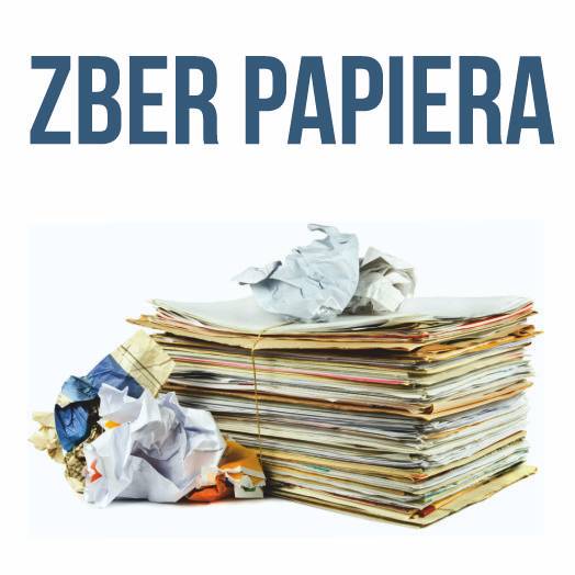 Zber papiera sa uskutoční v stredu 25.3.2026.  Papier je potrebné zviazať do balíka, kartón sa neberie.