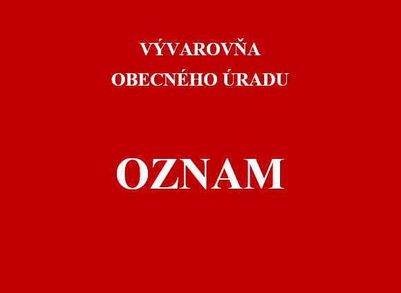 Kuchyňa bude dňa 26.03.2026, t.j. štvrtok zatvorená