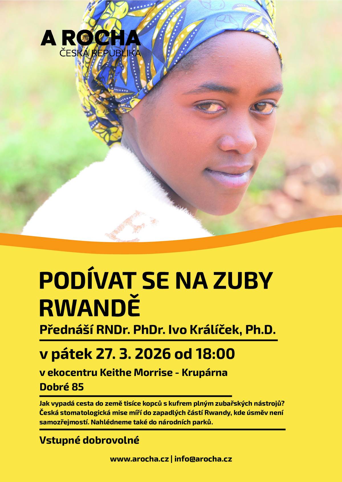 Přednáška RNDr. PhDr. Ivo Králíček, Ph. D. v pátek 27.3.2026 od 18:00 v ekocentrum Keithe Morrise - Krupárna Jste srdečně zváni!