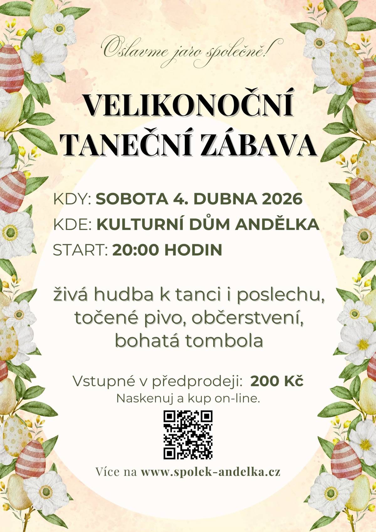 První tanečníci už mají své vstupenky v kapse. Lístky koupíte i za hotové na adrese Andělka 103 u Ivy Pickové od 16 do 18 hodin (po-čt) Rezervace je možná na telefonu 731 543 024. Těšíme se na vás.