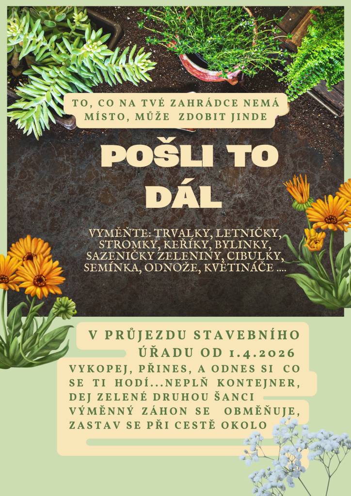 přineste je do průjezdu stavebního úřadu