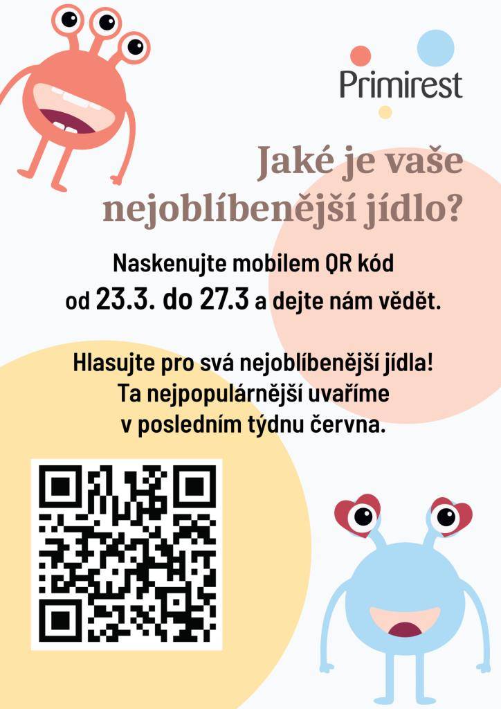 Hlasujte v anketě o nejoblíbenější jídlo.