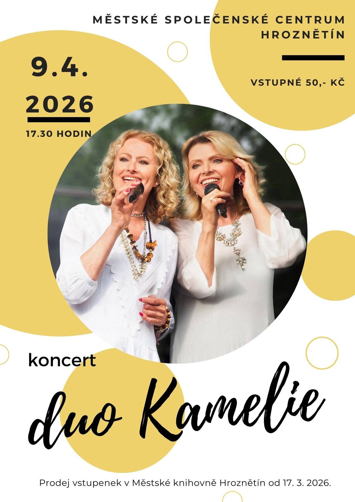 Netradiční oslava MDŽ v netradičním termínu s Duem Kamelie.