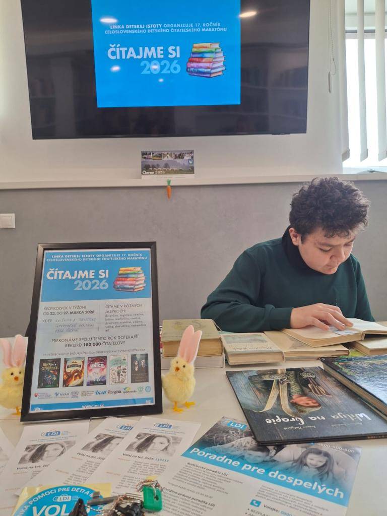 25. 3. 2026 sa do celoslovenského maratónu Čítajme si 2026 s nadšením zapojili aj žiaci Spojenej školy – Ústredie.
