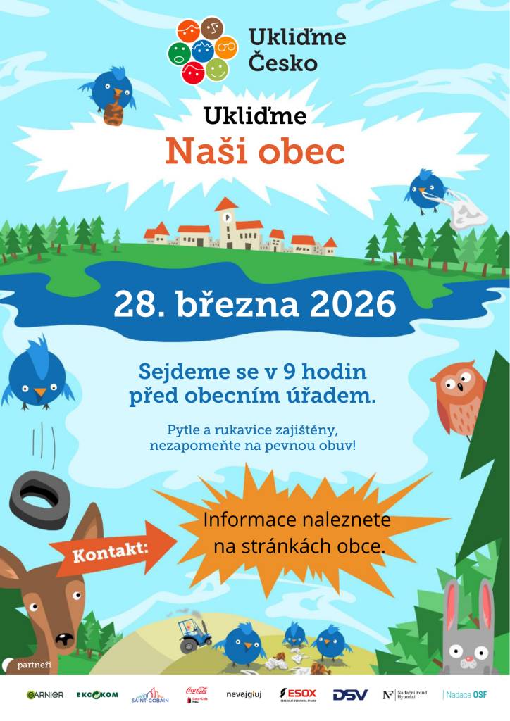Ukliďme Česko 28.3.2026 od 9:00