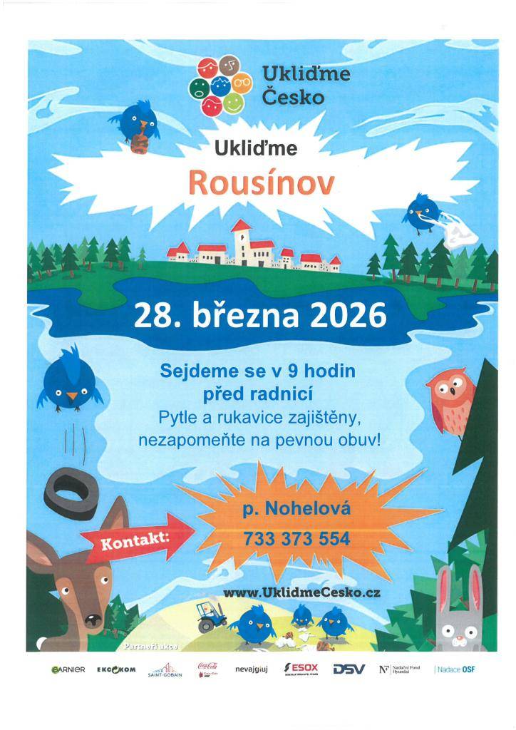 Sejdeme se v 9 hodin před městským úřadem.