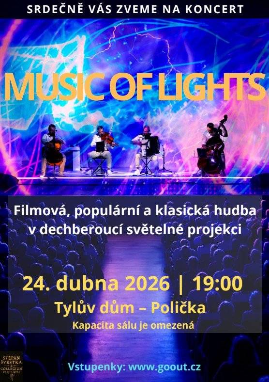 Jedná se o koncert filmové, klasické a populární hudby doplněný velkoformátovou světelnou projekcí.