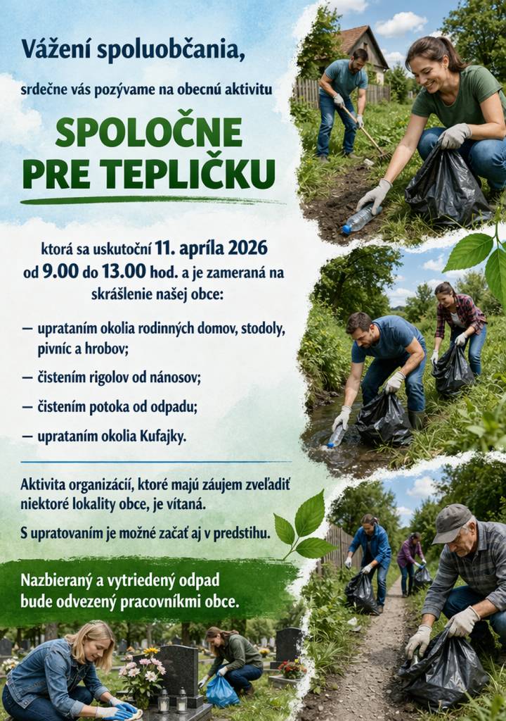 11. apríla 2026 od 9.00 do 13.00 hod.