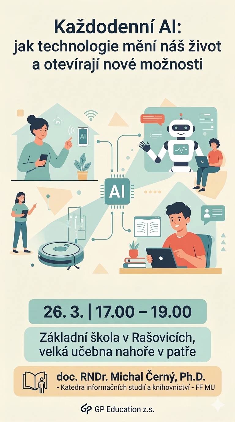 Připomínáme zítřejší přednášku na téma "Každodenní AI".