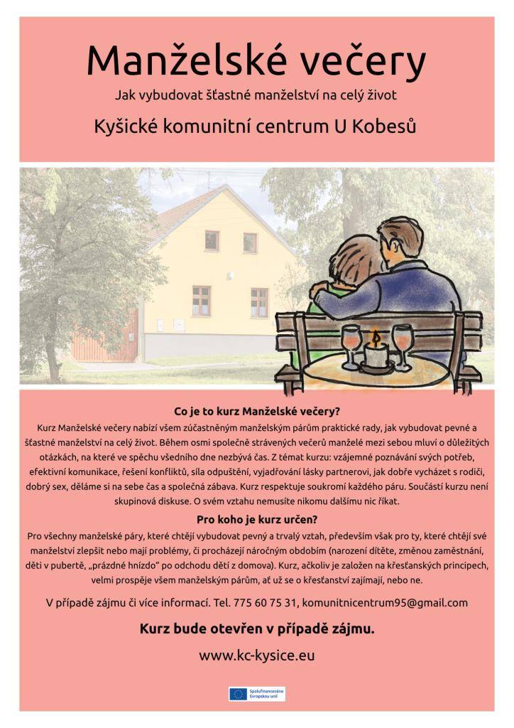 Manželské večery - kurz jak vybudovat šťastné manželství na celý život