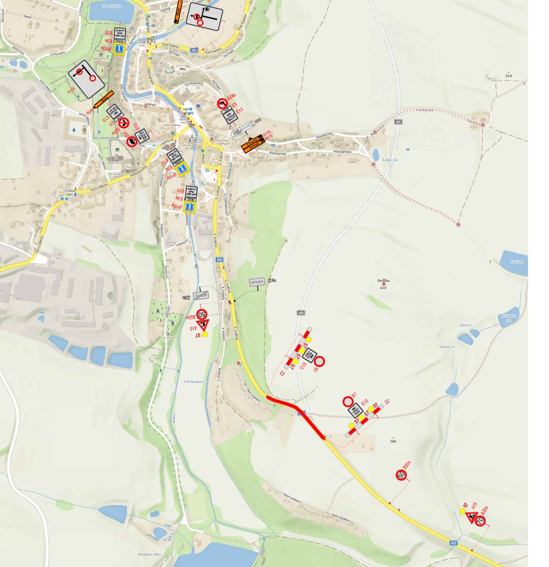 Vážení spoluobčané, informujeme vás o zásadních dopravních omezeních v souvislosti s výstavbou obchvatu Brtnice, která od 1. dubna výrazně ovlivní dopravu v naší obci. Kněžice se od 1. dubna stávají hlavní objízdnou trasou pro osobní auta ve směru na Třebíč. Očekávejte výrazně zvýšený provoz.  Co nás čeká od 1. dubna 2026? Směr Brtnice – Třebíč: Silnice II/405 bude zcela uzavřena. Veškerá osobní doprava v tomto směru bude vedena přes Kněžice a Jestřebí. Nákladní doprava nad 3,5 t bude vedena po silnicích I/23 a I/38 směr Jihlava – Stonařov – Kasárna – Třebíč. Směr Brtnice – Jihlava: Průjezd bude zatím možný, ale počítejte s omezením a zúžením v úseku za čerpací stanicí. Směr Brtnice – Luka nad Jihlavou: Silnice II/404 směr Komárovice/Střížov bude od 1. dubna také úplně uzavřena kvůli budování nové křižovatky obchvatu. Změna od 1. července 2026: Dojde k úplné uzavírce i ve směru na Jihlavu. Brtnice tak bude z obou hlavních směrů tahu II/405 odříznuta a nápor dopravy na objízdné trasy se pravděpodobně ještě zvýší. Prosíme o zvýšenou opatrnost: Vzhledem k nárůstu počtu vozidel projíždějících naší obcí prosíme všechny občany, zejména rodiče dětí a seniory, o zvýšenou obezřetnost při pohybu v blízkosti hlavní silnice. Řidiče prosíme o trpělivost a ohleduplnost. Hlavní vlna omezení by měla skončit k 31. srpnu 2026.   Autobusová doprava: Sledujte výlukové jízdní řády na zastávkách nebo na idos.cz Spojení Kněžice – Třebíč: zůstává v provozu linka 420. Spojení Kněžice – Jihlava: bude od července jezdit po objízdné trase Brtnice – Uhřínovice (okolo sjezdovky), tato cesta bude průjezdná výhradně pro autobusy!