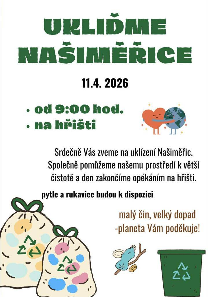 V sobotu 11. 4. 2026 od 9 hodi