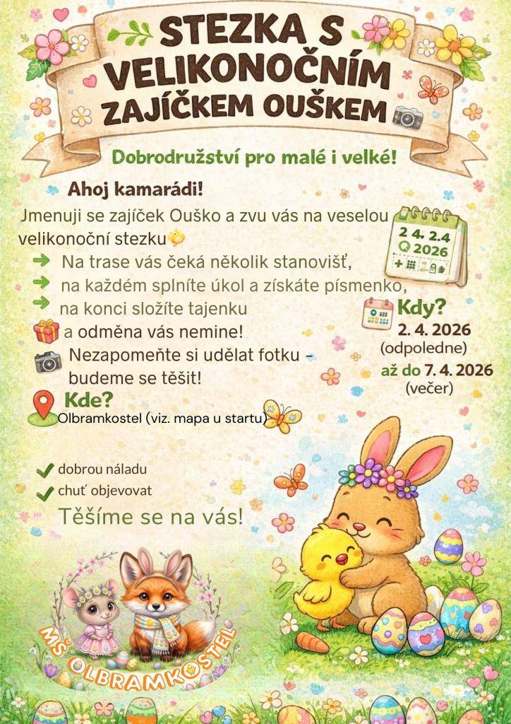 Od 2.4.2026  odpoledne do 7.4.2026  večer