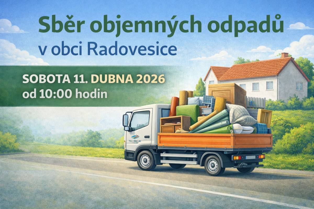 Obec Radovesice ve spolupráci se společností FCC BEC, s.r.o. připravila pro občany sběr objemných odpadů „od každého domu“.