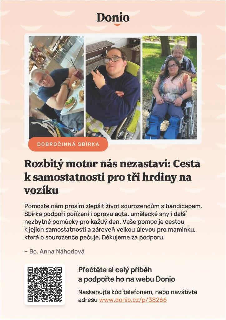 SBÍRKA PRO POMOC RODINĚ NA DONIO.CZ
