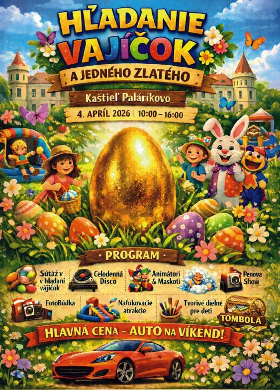 Hľadanie vajíčok v Kaštieli Palárikovo