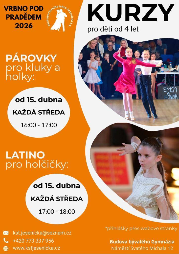 Párové tance pro kluky a holky  Latino pro holčičky