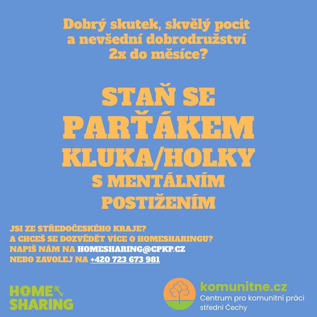 Připojte se k nám a staňte se partnery pro mladé lidi s mentálním postižením. Hledáme dobrovolníky, kteří by se chtěli zapojit do homesharingu v Středočeském kraji a pomoci jim zažít nevšední dobrodružství. V případě zájmu nás kontaktujte.